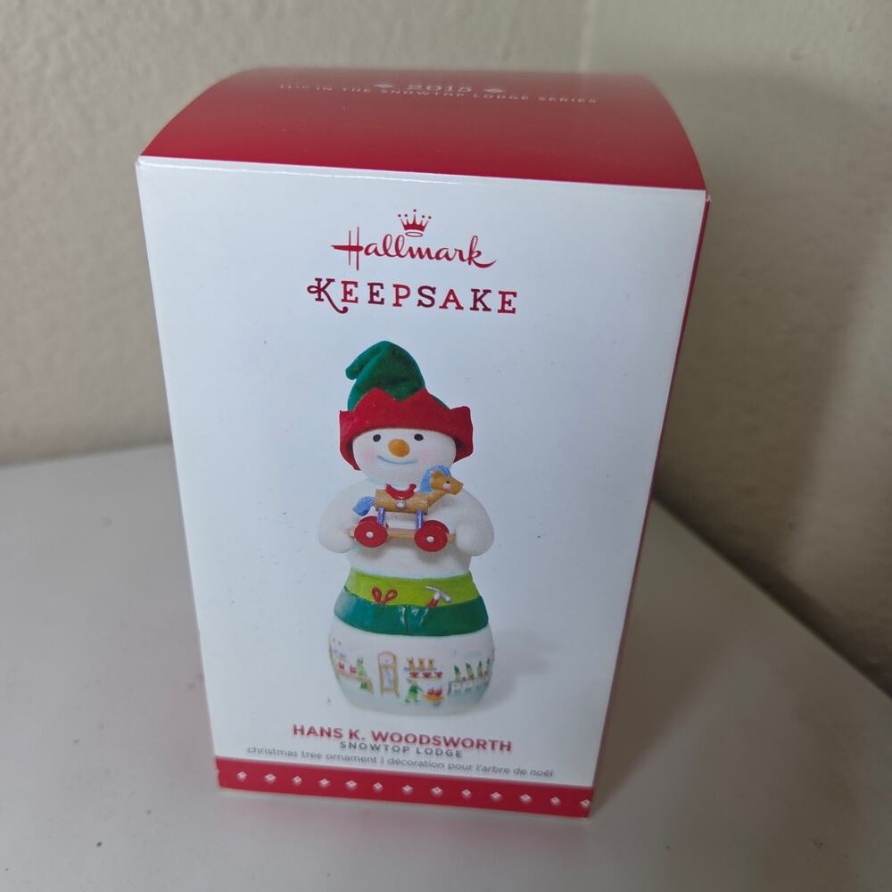 Hallmark Keepsake Hans K. Woodsworth Snow Top Lodge 2015 Christmas Ornament